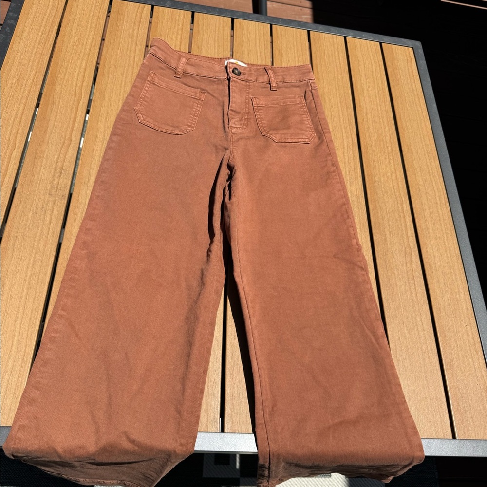 Marine Layer Bridget Wide Leg Crop Pants size 2